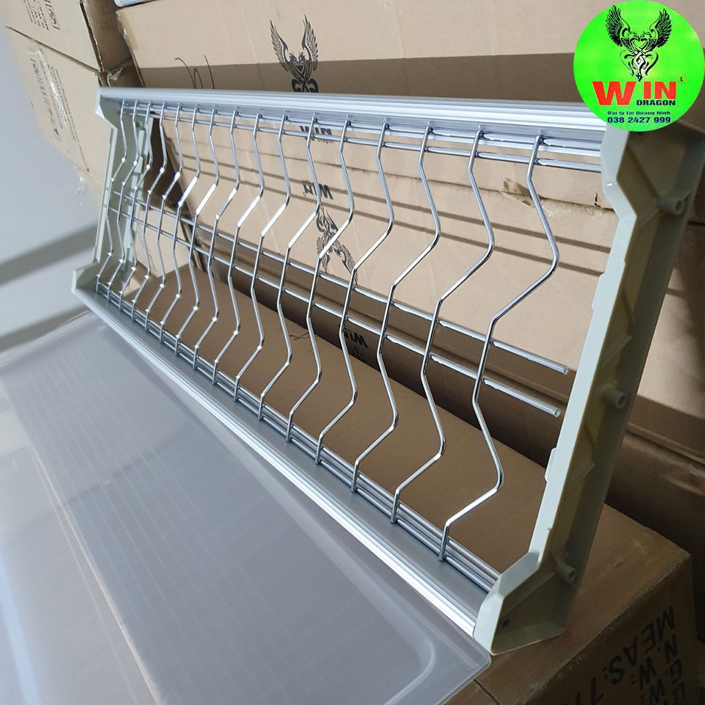 Giá bát đĩa cố định inox sus 304 gồm 2 tầng