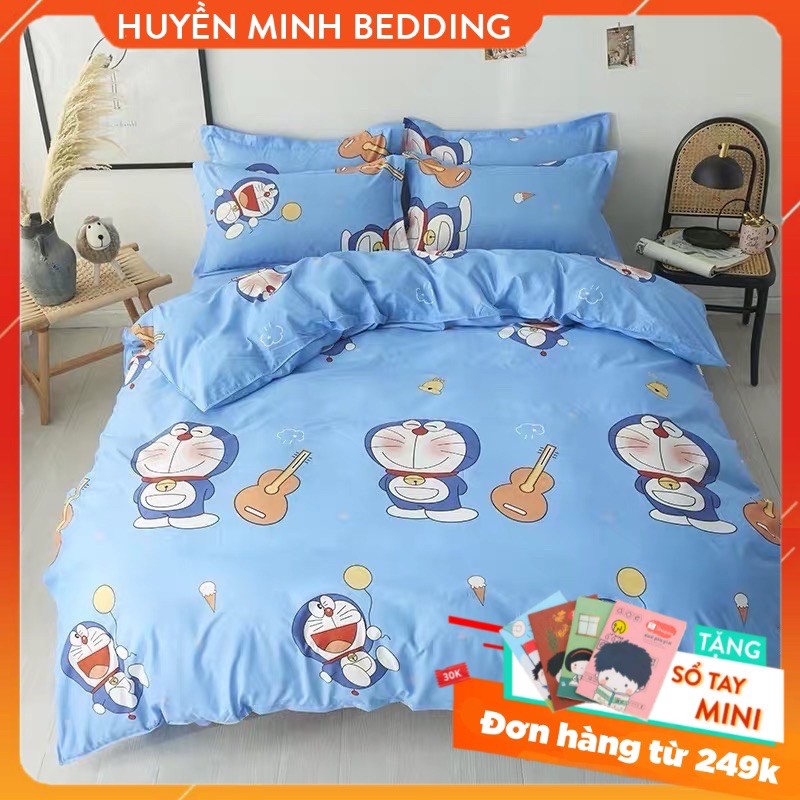 BỘ CHĂN GA GỐI COTTON POLY Doremon Cây Đàn set 5 món Nhập Khẩu - NHÀ ÊM