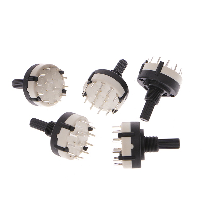 Set 5 Công Tắc Trục 4P3T 4 Cực 3 Vị Trí Đường Kính 6mm