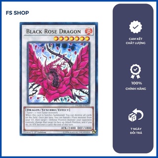 Thẻ bài Yugioh - Black Rose Dragon (Ultra Rare)-Thẻ bài chính hãng
