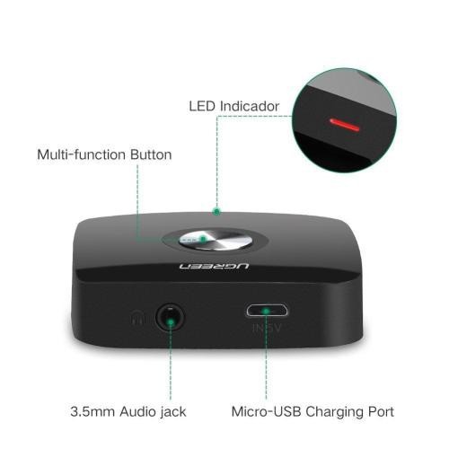 [Mã ELHACE giảm 4% đơn 300K] Bộ Thu Bluetooth 4.2 Cho Loa Và Amly UGREEN 40758 - Hàng Chính Hãng