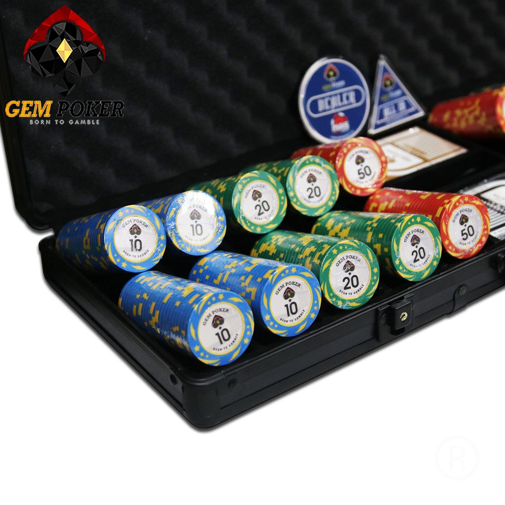VALI 500 CHIP POKER PHỈNH CLAY "KINGSTAR®" CAO CẤP