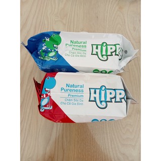 KHĂN ƯỚT CAO CẤP HIPPO 125 tờ (190x140mm)