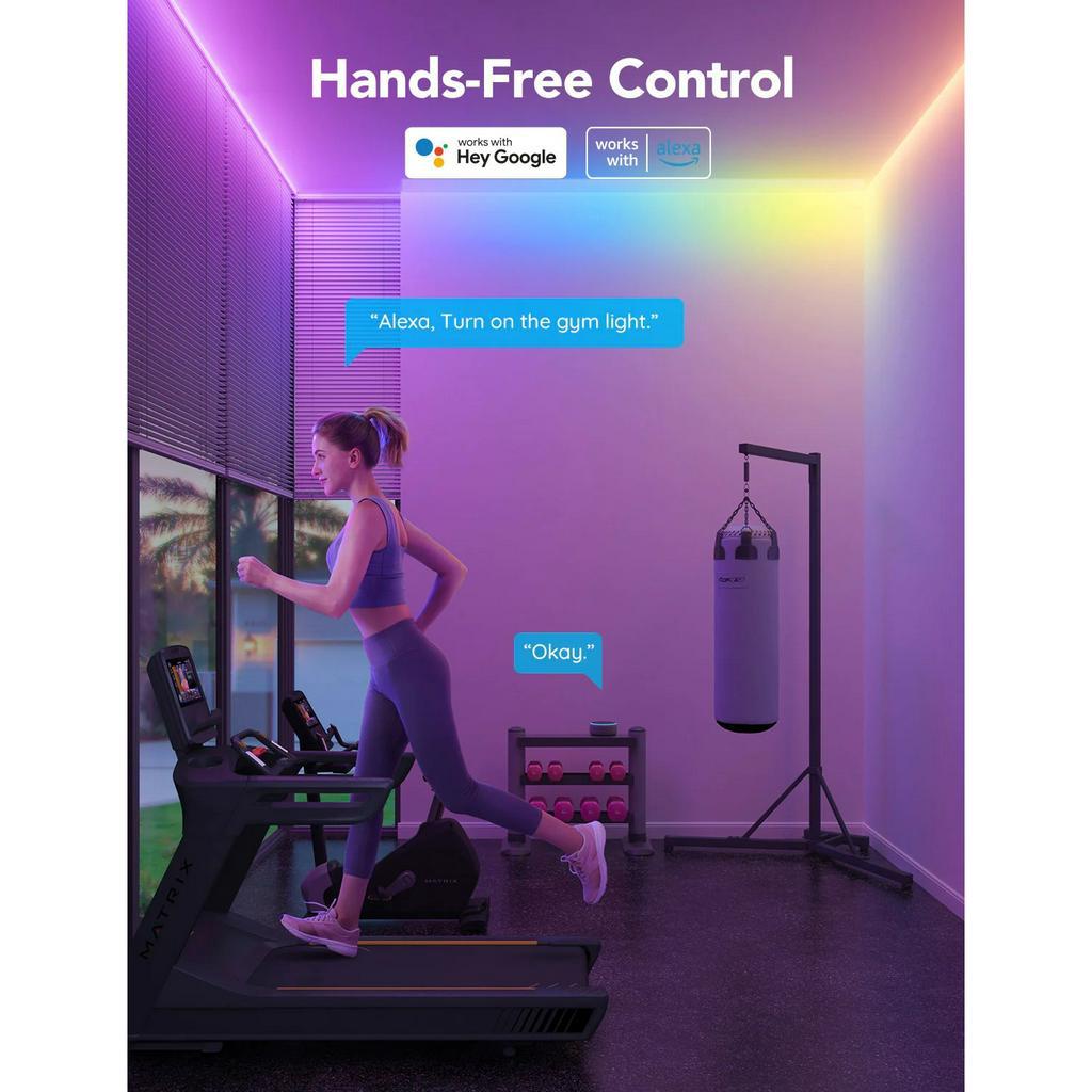 Dây đèn LED Govee LED Strip Light M1 H61E1 | 16 triệu màu RGBIC, tùy chỉnh màu sắc, kết nối dễ dàng