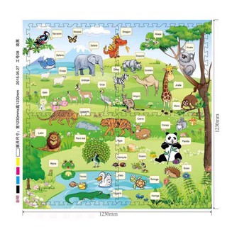 COMBO 4 TẤM THẢM XỐP 3D 60cm*60cm
