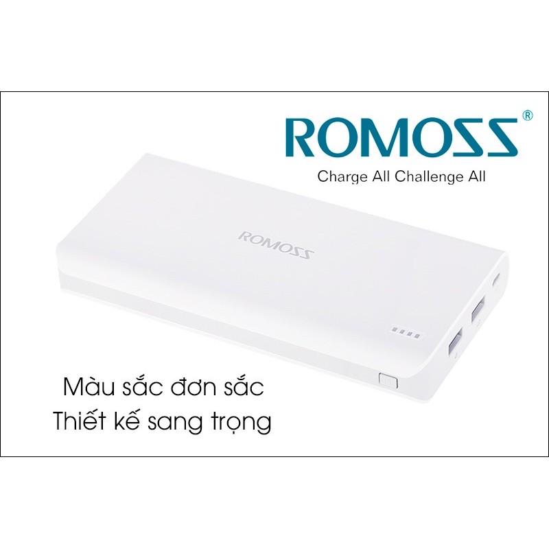 PIN SẠC DỰ PHÒNG 20.000 mAh Romoss Solit 20 - CÓ SẠC NHANH - HÀNG CHÍNH HÃNG