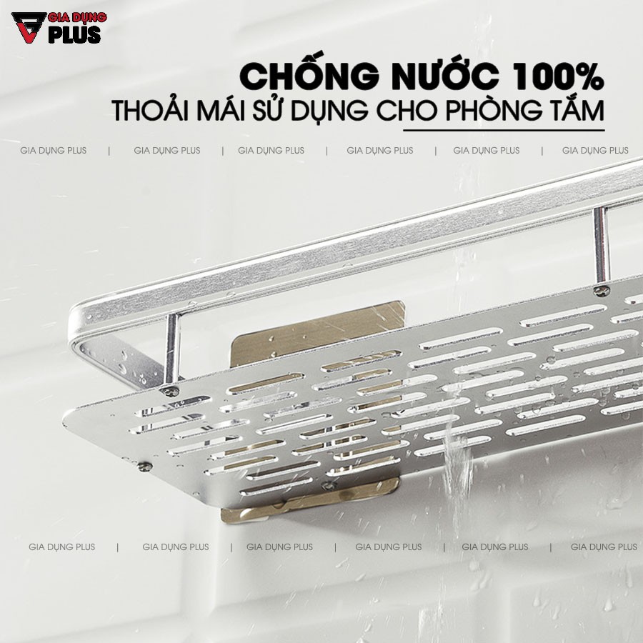 Kệ nhôm không gian đựng đồ dùng / dầu gội đa năng cho phòng tắm dán tường cao cấp ShuangQuing