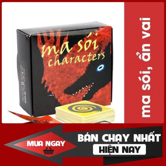 Thẻ bài Ma sói Character Việt Hóa Boardgame Hấp Dẫn
