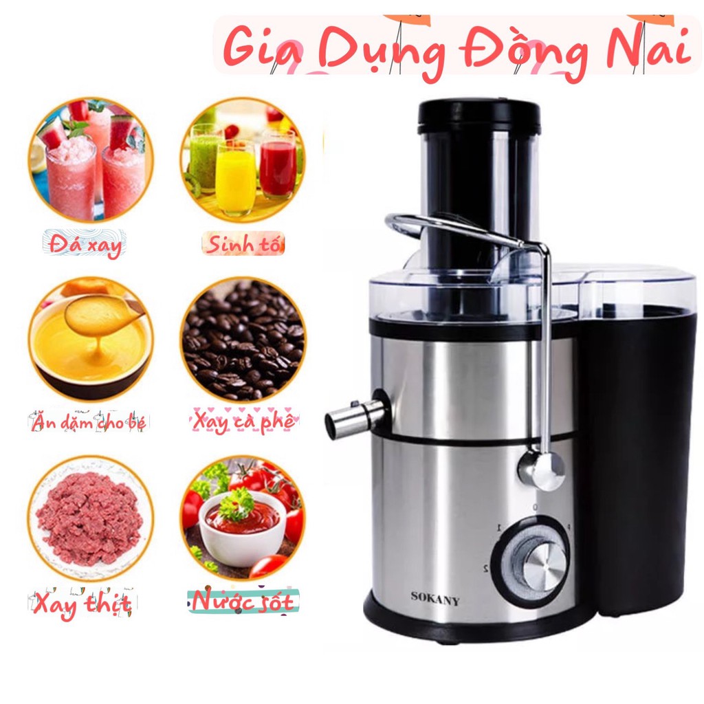 Máy ép trái cây , máy xay sinh tố đa năng 4 trong 1 SOKANY SK-629 ( Bảo Hành 12 tháng )