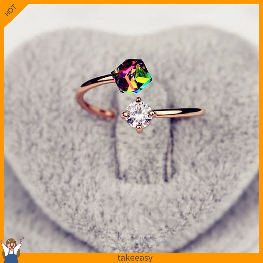 Nhẫn ĐíNh Đá NhiềU MàU SắC ThờI Trang