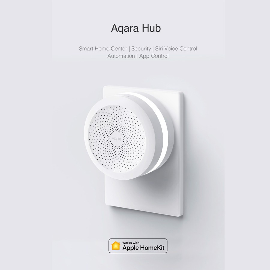 Aqara Hub M1S phiên bản Quốc Tế HM1S-G01 - Điều Khiển Trung Tâm Zigbee 3.0, Có Loa Báo Động, Tương Thích Apple HomeKit