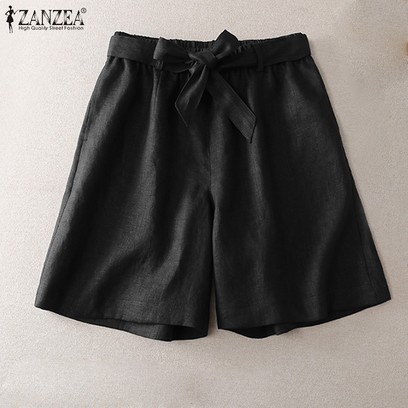 Quần short Zanzea cạp cao phong cách Hàn cho nữ