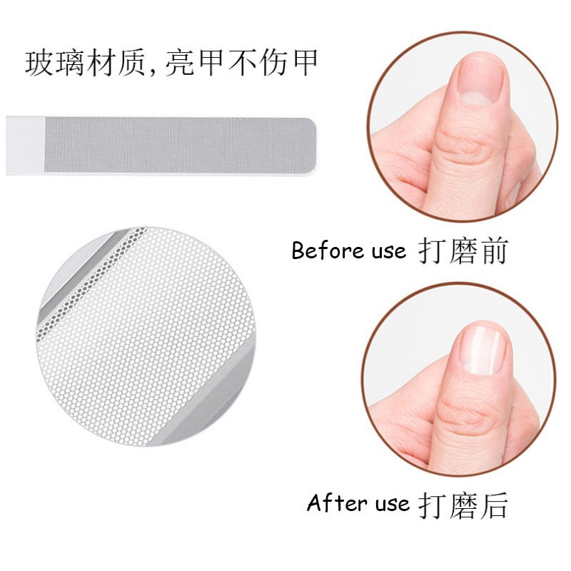 Cây Dũa Móng Tay Bằng Kính Pha Lê Trong Suốt Dành Cho Nam Nữ