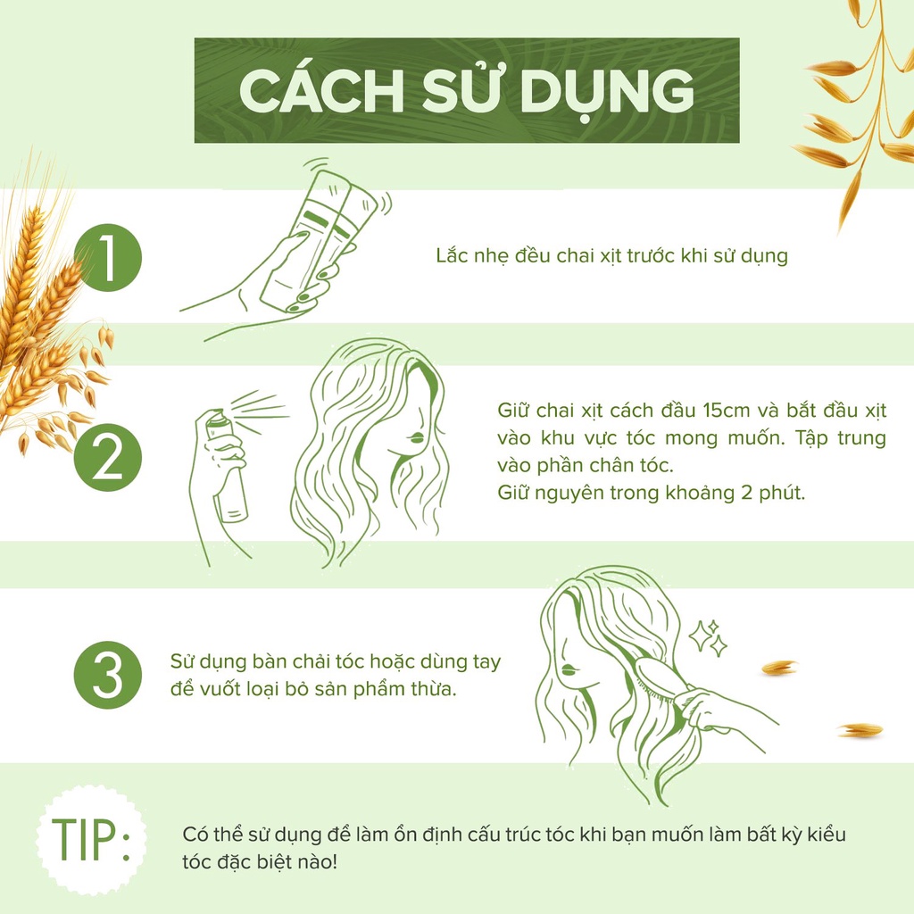 Dầu gội khô Evoluderm không xả lại với nước làm sạch tóc và da đầu cho mái tóc bồng bềnh hương thơm quyến rũ 400ml