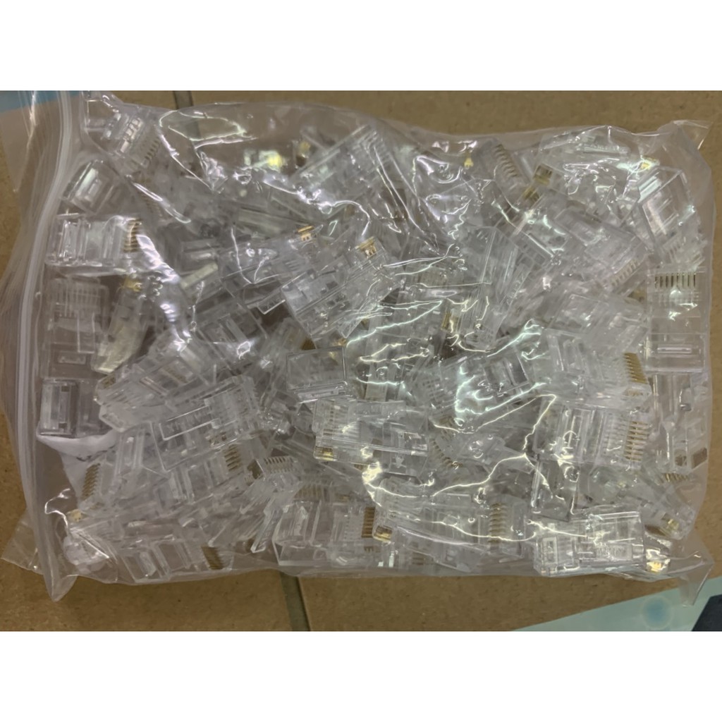 [ 3 CÁI ]  BỘ 3 đầu bấm mạng RJ45 nhựa