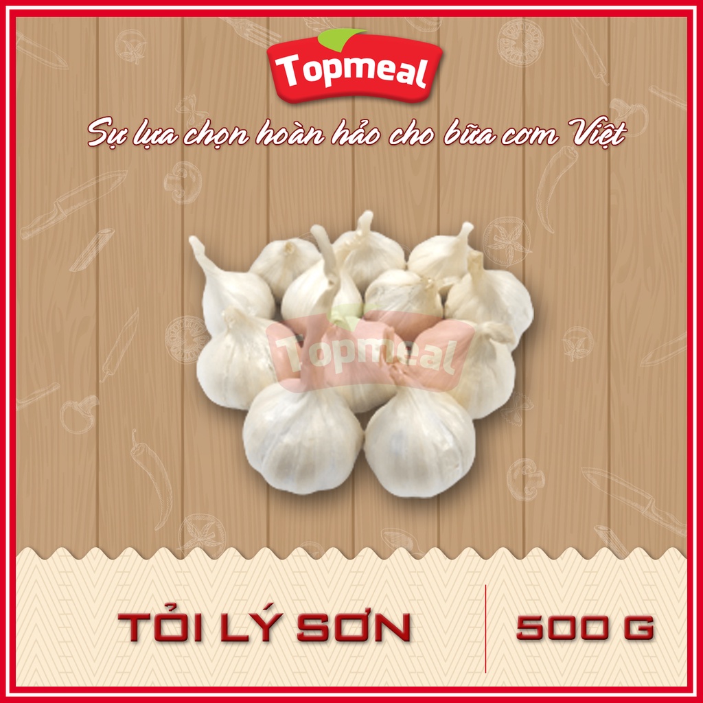 HCM - Tỏi Lý Sơn Topmeal (200g) - [Giao nhanh TPHCM]