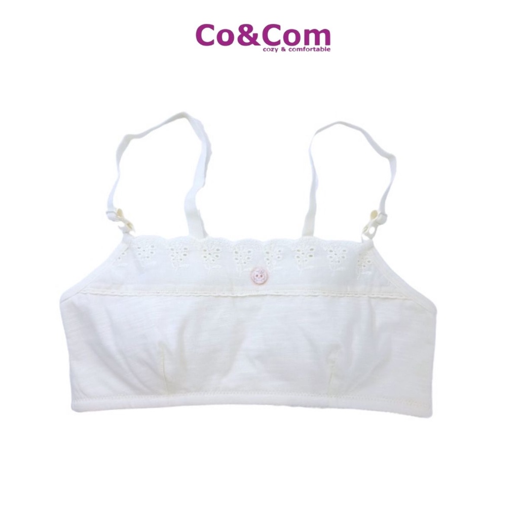 Áo Lá Học Sinh Co&Com AL2014 Cotton 2 Dây Không Đệm 30-48 Kg