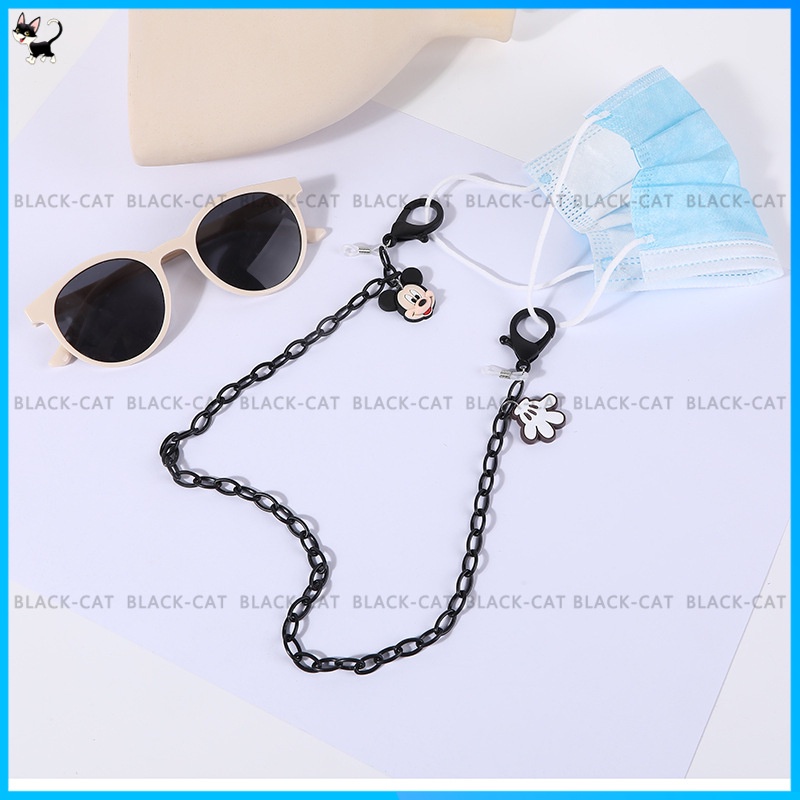 Dây Đeo Mắt Kính Bằng Acrylic Chống Thất Lạc Hình Chuột Mickey Minnie Hoạt Hình