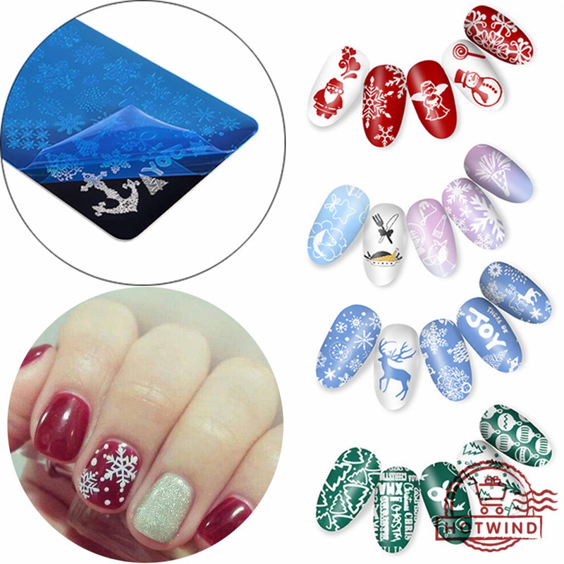 [Hàng mới về] Khuôn trang trí móng tay chủ đề giáng sinh