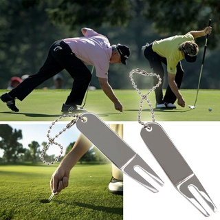 [Szlinyou2] Còn hàng Dụng cụ sửa chữa Golf thực tế Dụng cụ sửa chữa màu xanh lá cây cong Phụ kiện chơi gôn