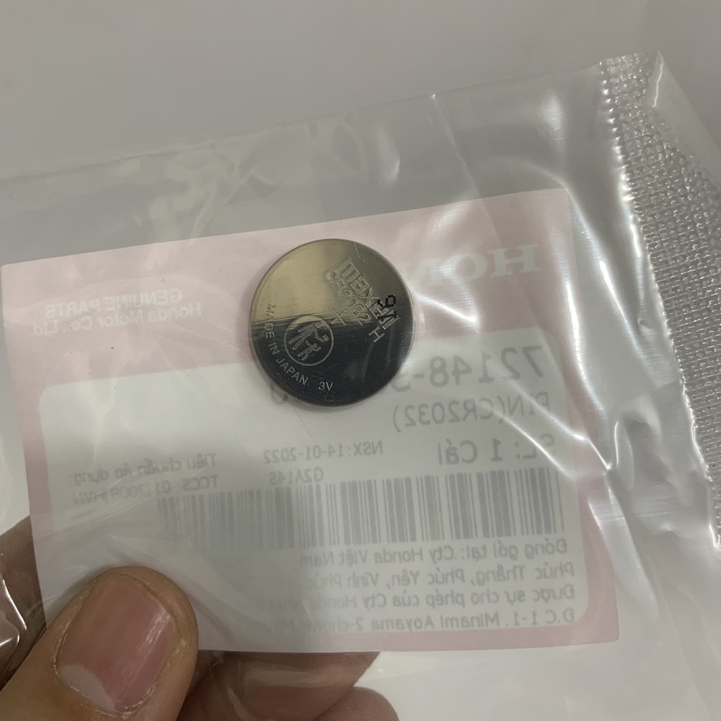 Pin Smartkey Honda Airblade, Vision , SH, SH mode, PCX, Yamaha Honda Chính Hãng Mã CR2032