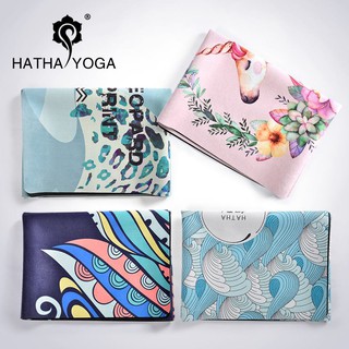Thảm yoga du lịch hatha cao su tự nhiên 1,5mm nhỏ gọn, tiện lợi -tặng kèm túi đựng
