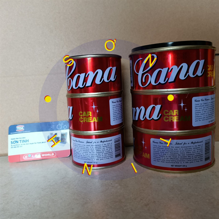 Sáp Đánh Bóng Sơn Xe Cana Car Cream 100g, 200g