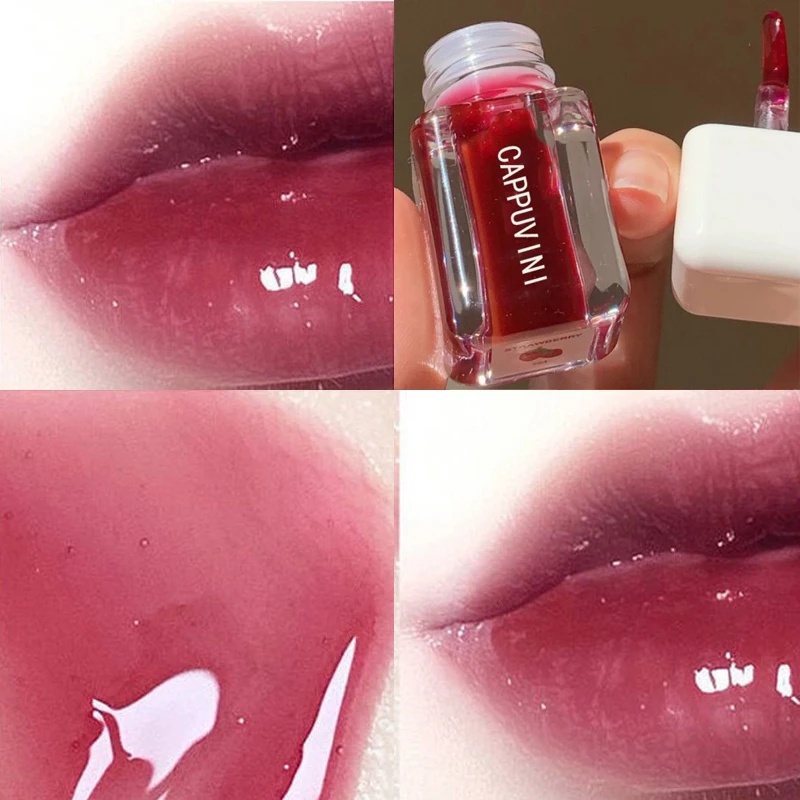 Dầu Dưỡng Môi Cappuvini 5 Màu Trong Suốt Dạng Lỏng Dưỡng Ẩm Lâu Trôi