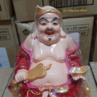 ông địa đế tròn đỏ