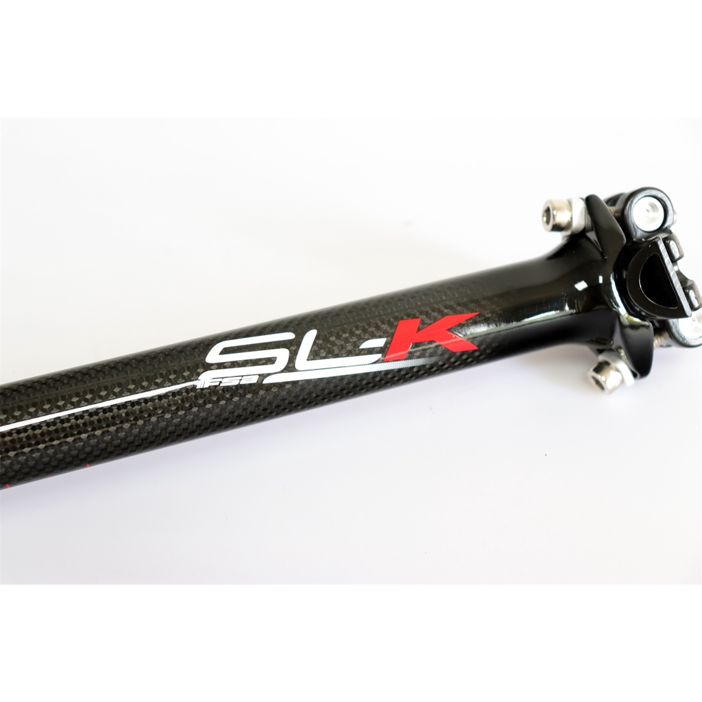 Thanh cố định yên xe đạp bằng sợi Carbon nhẹ phiên bản 3K