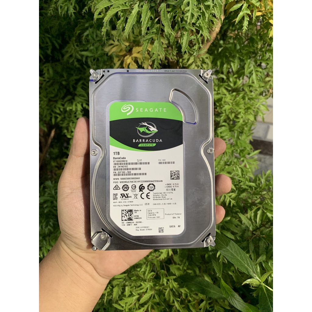 Ổ Cứng HDD 1TB Seagate Barracuda Cho PC 3.5" _ 7200rpm _ 64MB Cache _ Date 2021