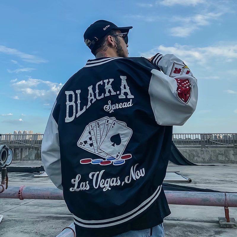Áo khoác dù bomber in chữ BLACKA siêu ngầu cực chất thời trang hot frend giá rẻCheapShop