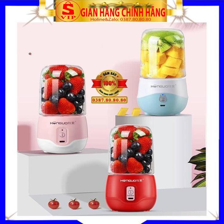 [ PHIÊN BẢN MỚI - 6 LƯỠI ] Máy xay sinh tố cầm tay mini sạc điện/ Máy xay cầm tay đa năng xay thịt, xay hoa quả Honguo