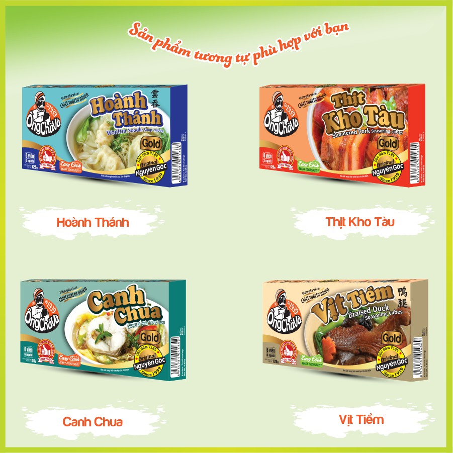 Viên Gia Vị Canh Chua Ông Chà Và Gold 126gr (Sweet & Sour Soup Cubes)