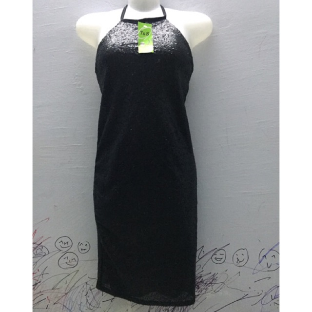 Đầm cổ yếm kim sa new 100%
