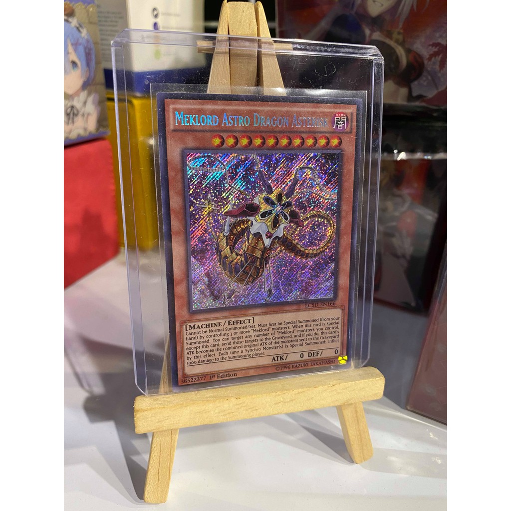 Lá bài thẻ bài Yugioh Meklord Astro Dragon Asterisk – Secret Rare - Tặng bọc bài nhựa bảo quản