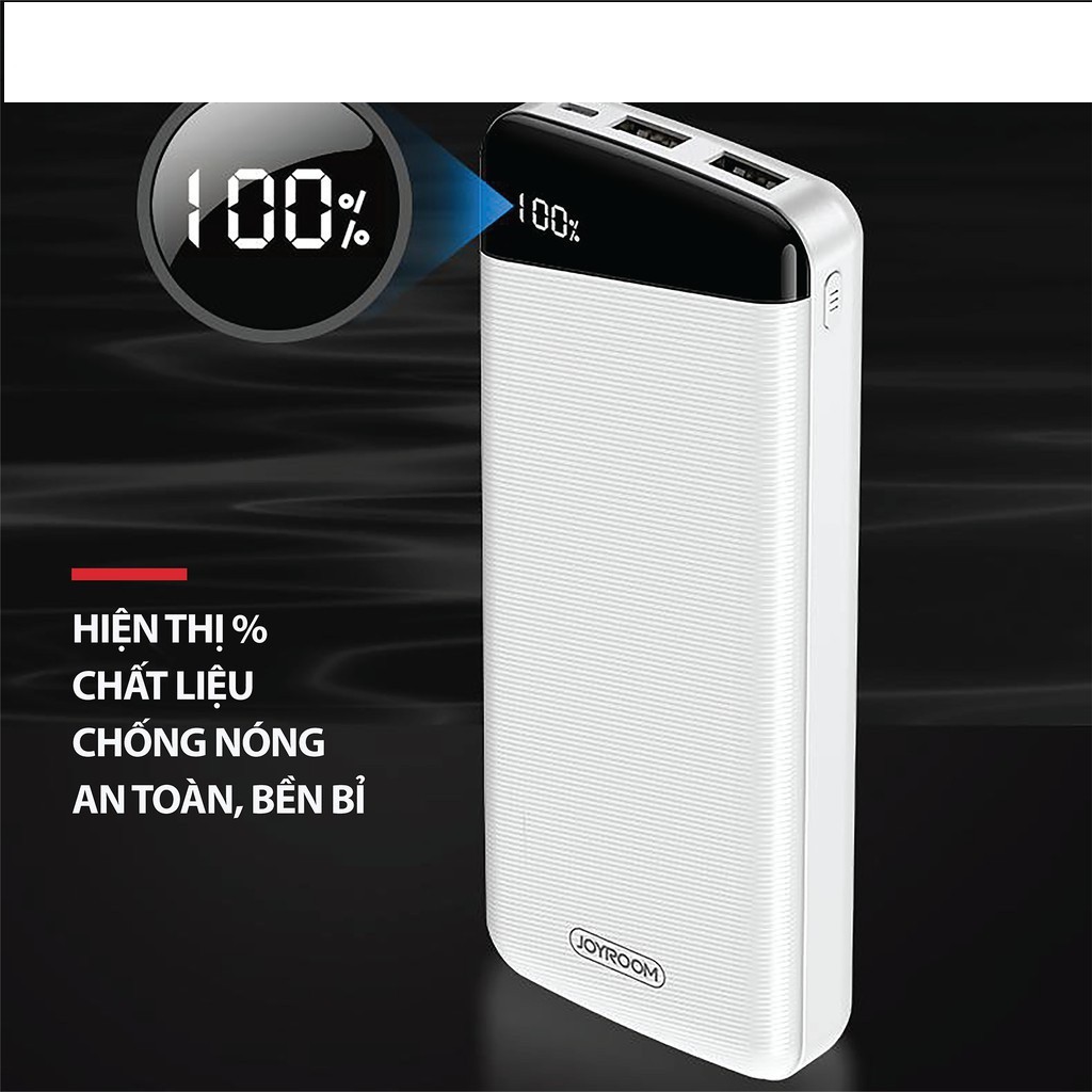 PIN SẠC DỰ PHÒNG JOYROOM D-M195 PLUS 20.000 mAh | 2 CỔNG SẠC TIỆN ÍCH | 12001