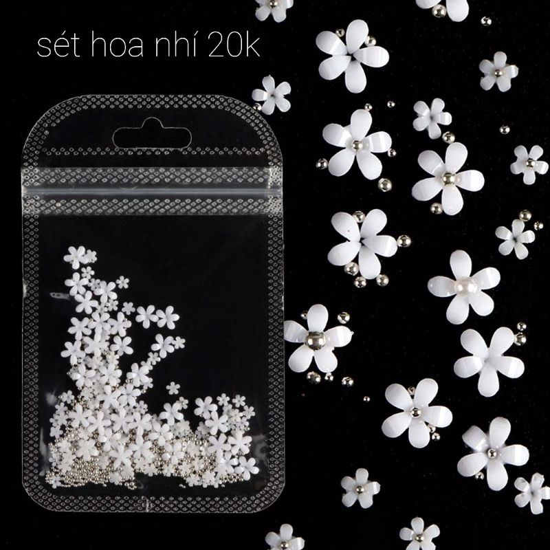 Hoa nhí sứ, hoa trang trí nail