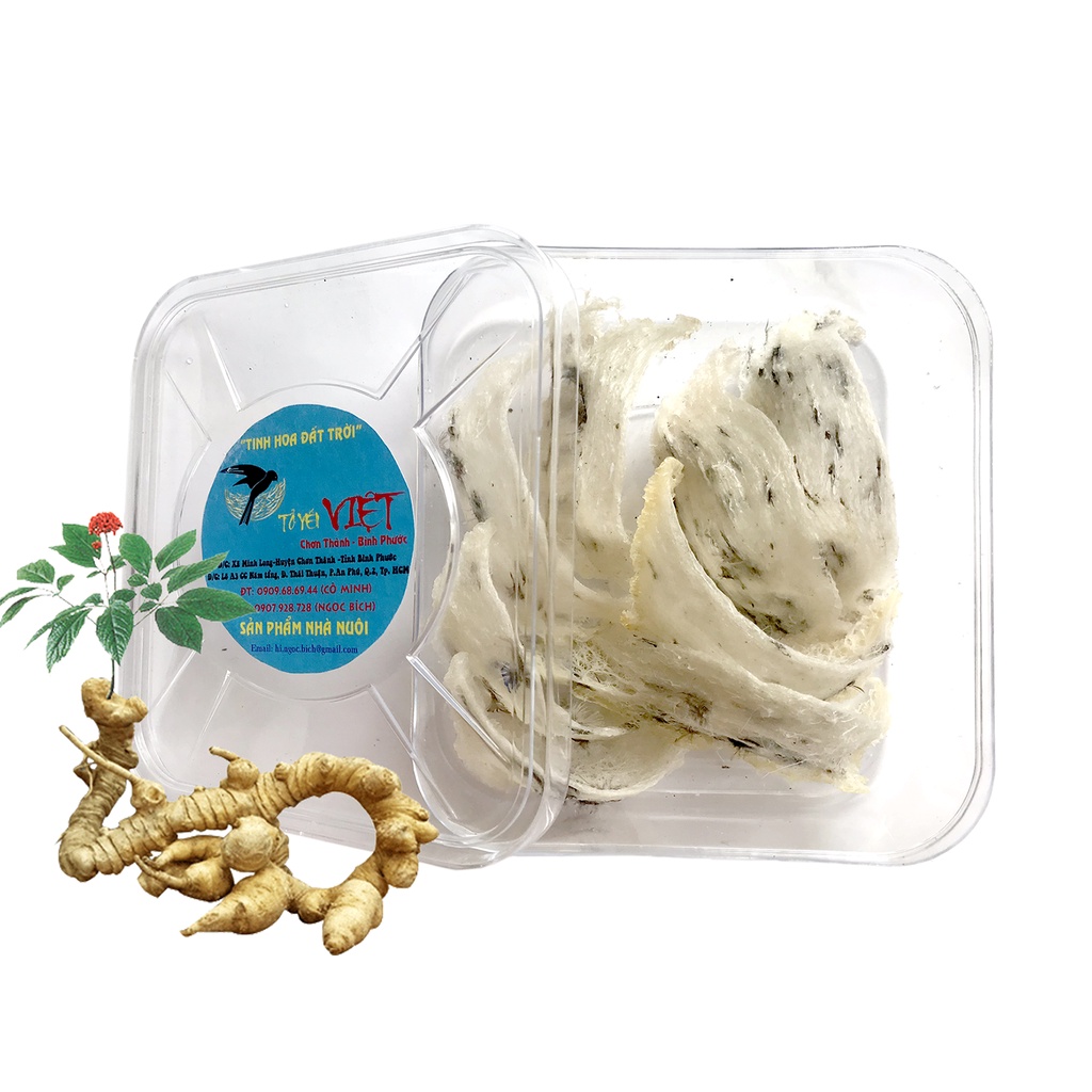 Tổ Yến Thô Nguyên Tổ Nguyên Chất VietBPNest 50 Gram (nửa Lạng Yến Tổ Thô) Tổ Yến già ít lông