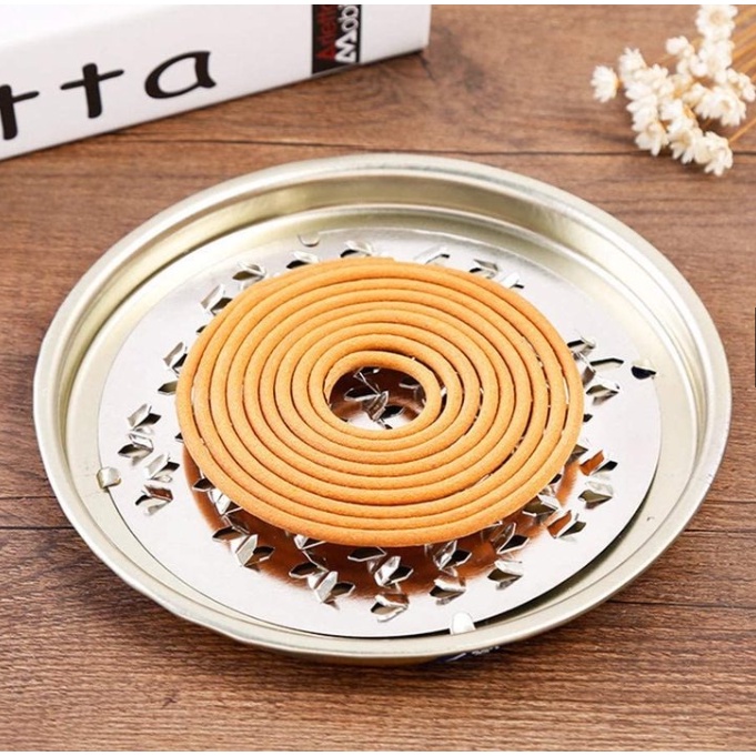 Khay nhang muỗi cao cấp kèm nắp tiện dụng ( giao màu ngẫu nhiên)