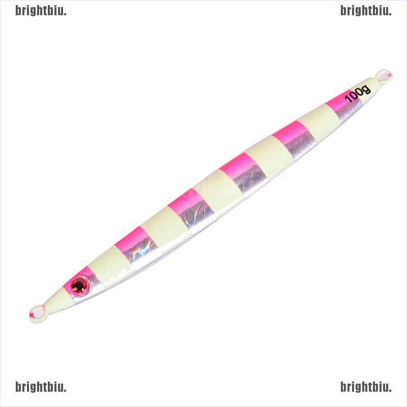 Mồi Câu Cá 100g Bằng Kim Loại Phát Sáng Độc Đáo