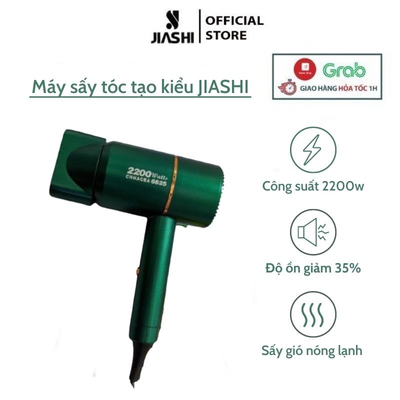 Máy sấy tóc mini tạo kiểu JIASHI hai chiều sấy nóng lạnh công suất 2200W phù hợp cho cả gia đình và salon tóc MST02