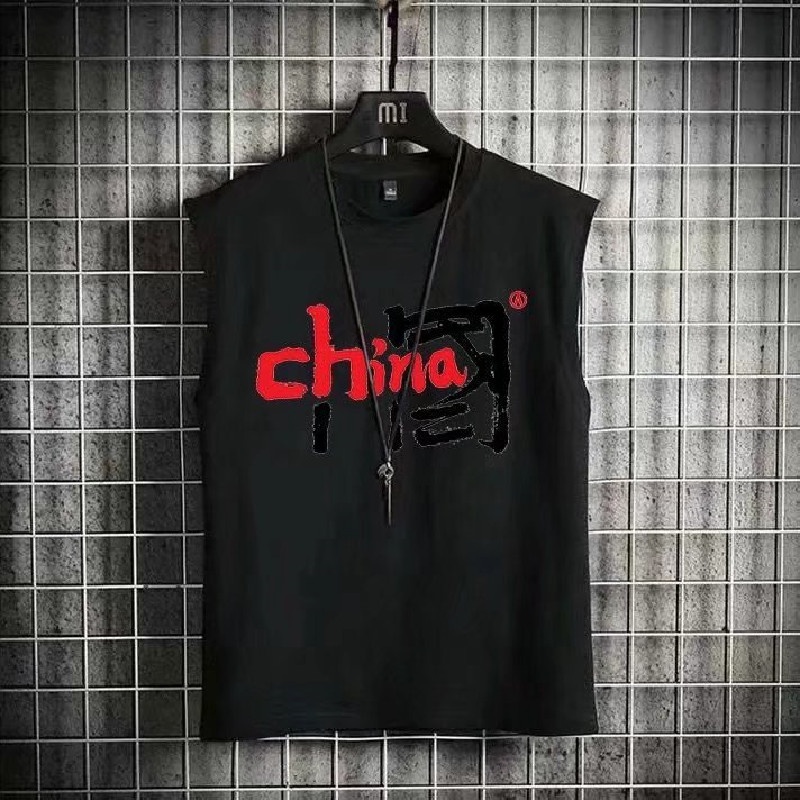 Áo Thun Ba Lỗ Thể Thao Size Lớn M-5XL In Chữ Phong Cách Nhật Bản Thời Trang Cho Nam