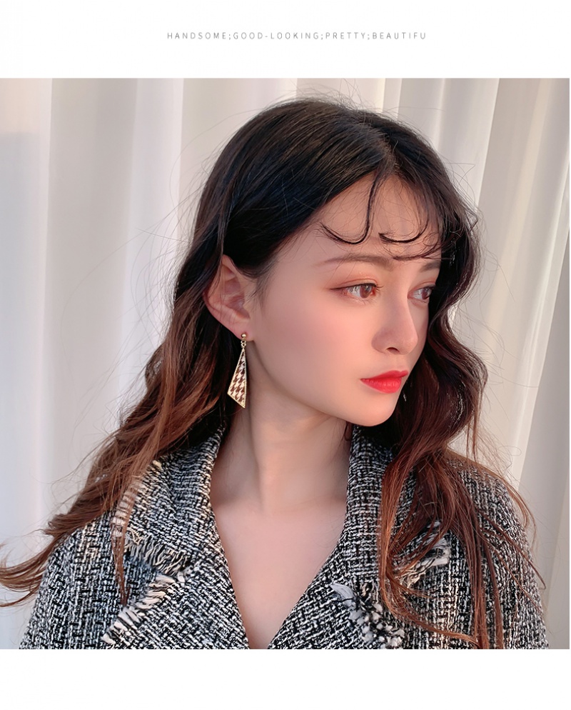 Bông tai mạ bạc phong cách retro Hàn Quốc 2023