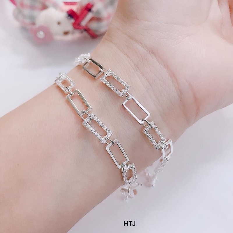 Lắc tay nữ bạc ta xích lồng thời trang mẫu mới nhất
