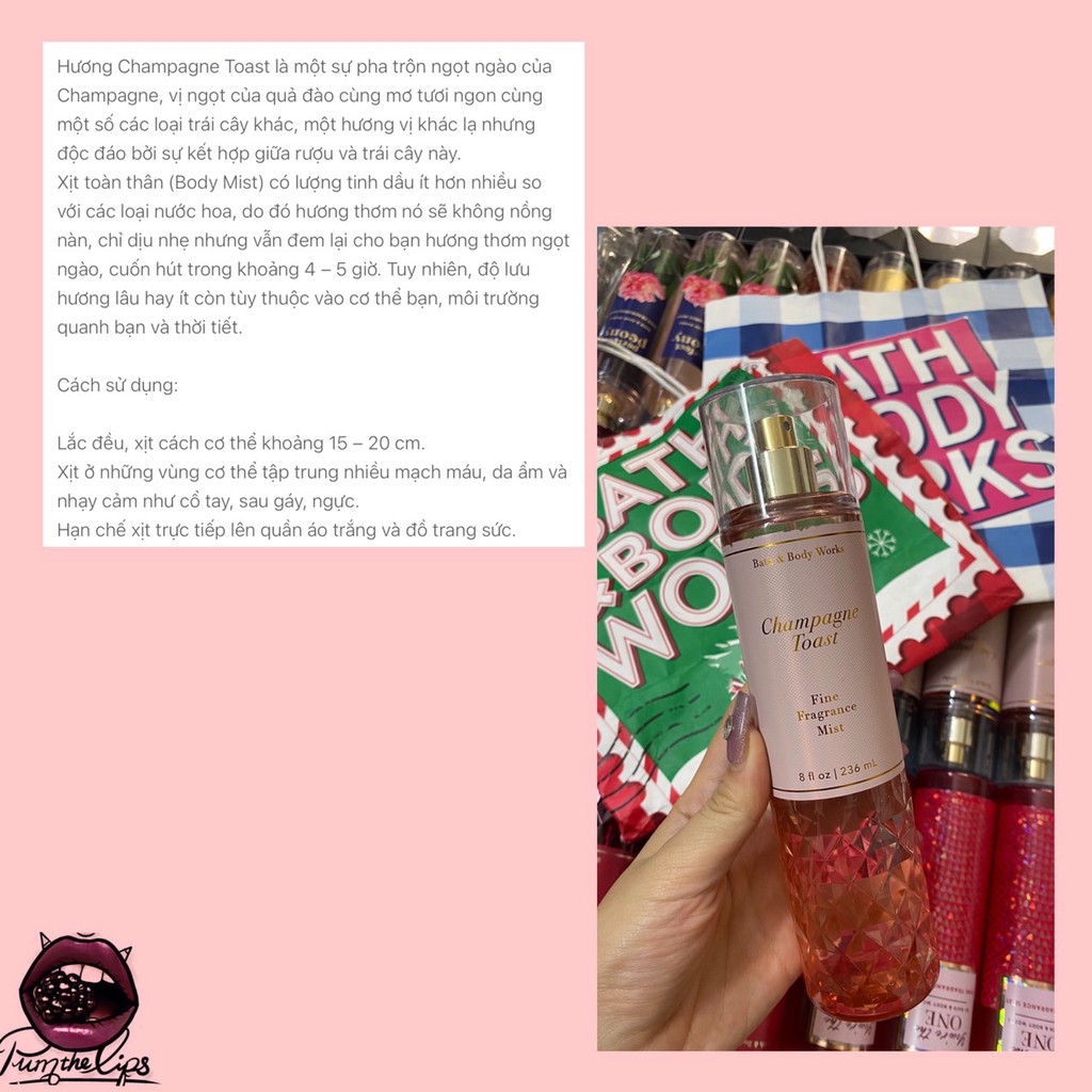 [Bill Mỹ] Xịt thơm Body Mist Bath and Body Works | BigBuy360 - bigbuy360.vn
