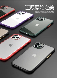 Ốp lưng iPhone 11 pro max 6.5 dẻo viềng lưng nhám