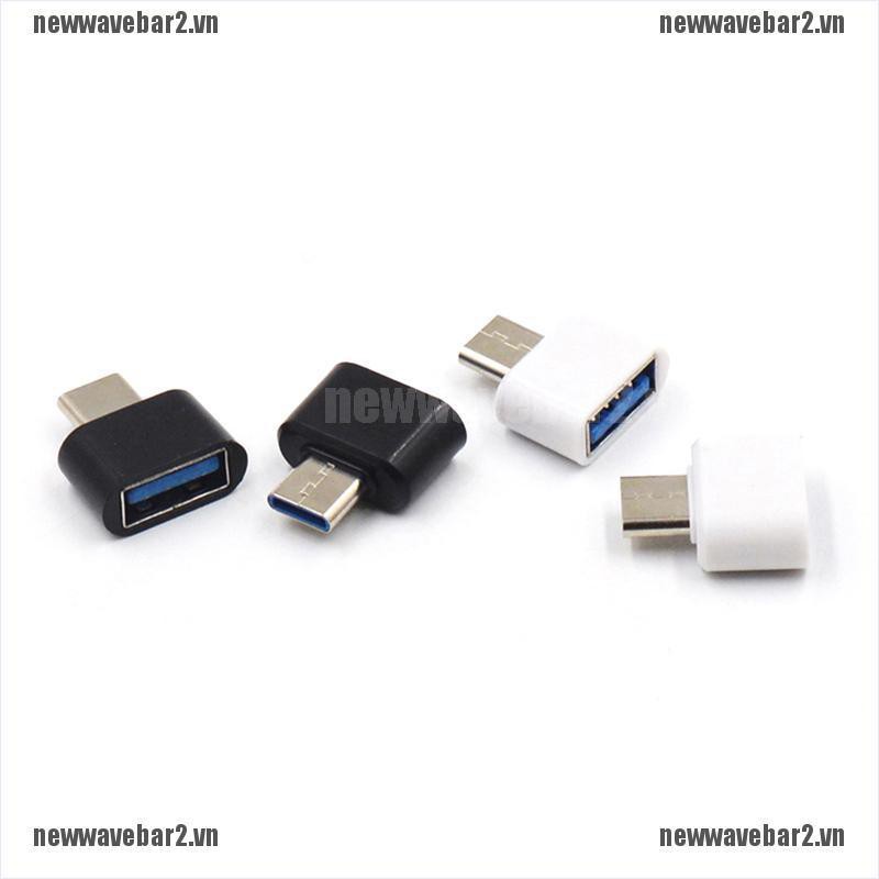 Set 2 đầu chuyển đổi USB Type-C từ chui cắm sang ổ cắm USB 2.0 cho điện thoại