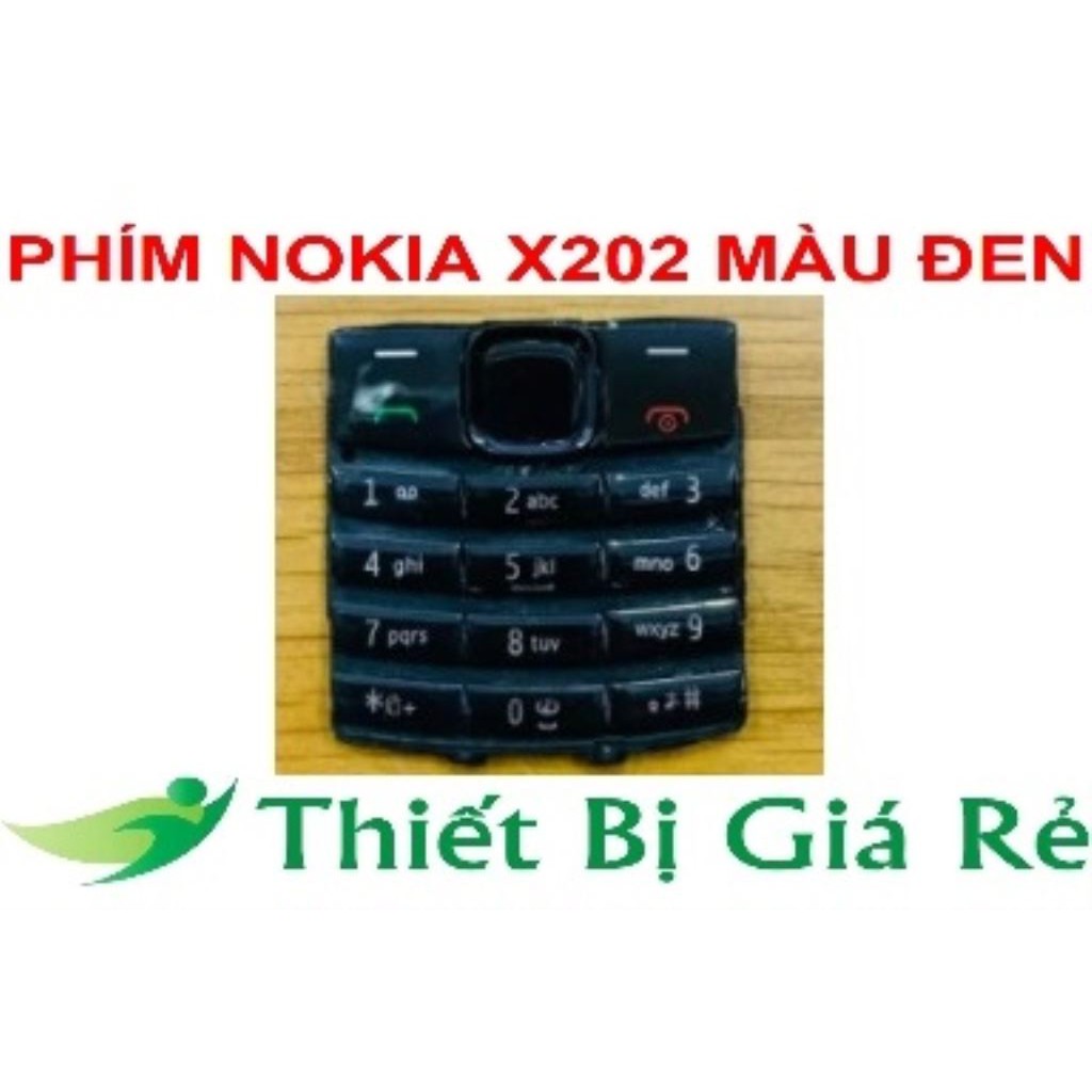 PHÍM NOKIA X202 MÀU ĐEN