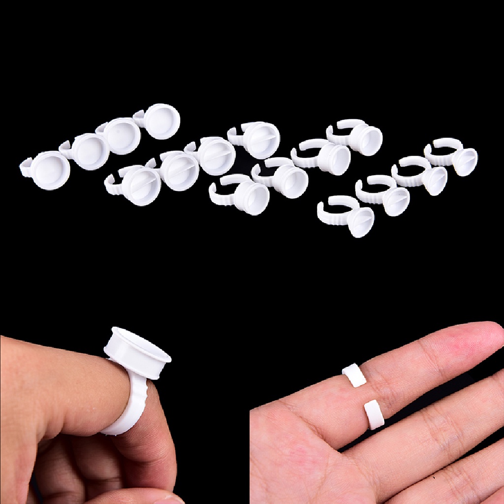 [Hàng mới về] 50 Nhẫn đựng keo nối mi/ mực xăm dùng một lần tiện dụng